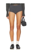 Lioness Blanc Micro Short In Black