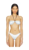 Lioness Bloom Bikini Top In Gray