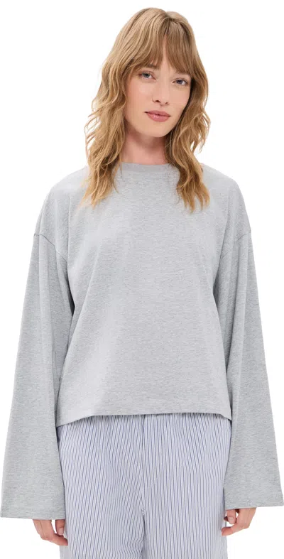 Lioness Bloom Long Sleeve Tee Grey In Gray