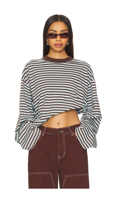 Lioness Bloom Long Sleeve Top In Brown