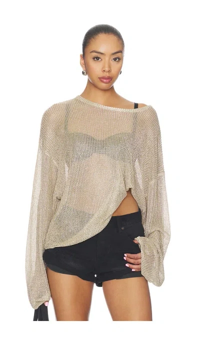 Lioness Bloom Long Sleeve 탑 In Gray