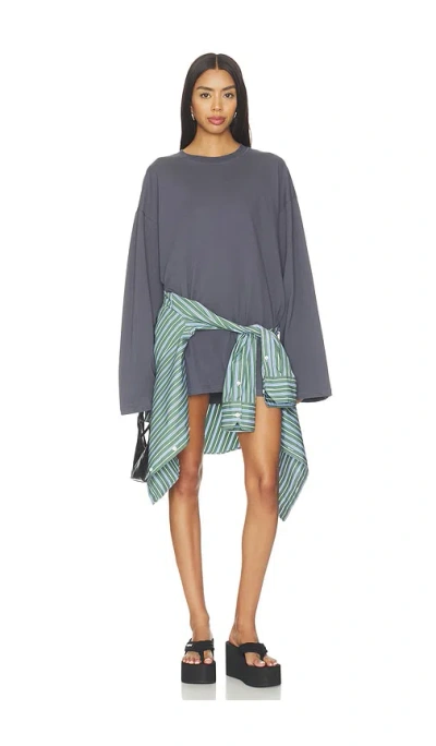 Lioness Bloom Mini Dress In Blue