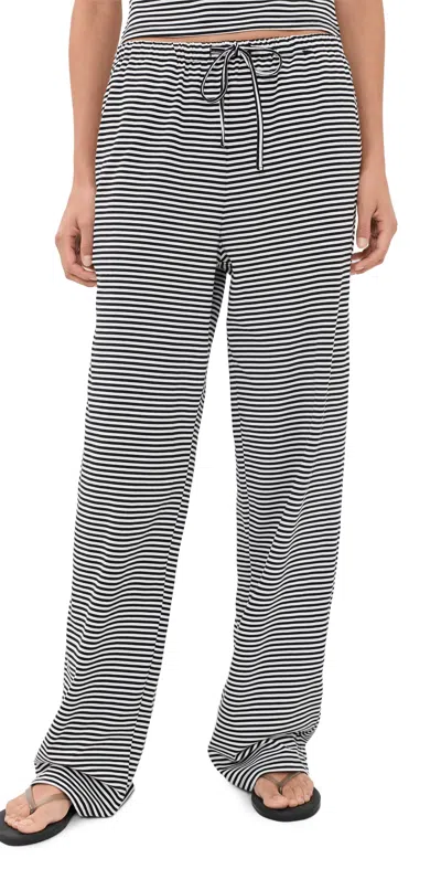 Lioness Bloom Pants Arctic Ink Stripe In Black