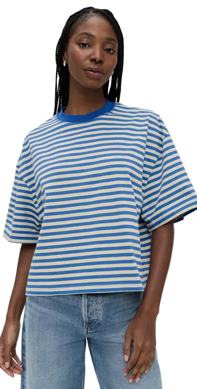 Lioness Bloom Short Sleeve Tee Mickey Blue Stripe