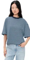 Lioness Bloom Short Sleeve Tee Navy Sea Stripe In Multi