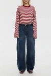 Lioness Bloom Cotton Long Sleeve Crew Neck Boxy T-shirt In Multi