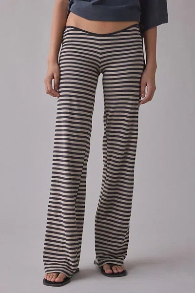 Lioness Bloom Stripe Side-tie Pants In Cream, Women's At Urban Outfitters In White