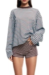 Lioness Bloom Long Sleeve Tee Chocolate Sea Stripe