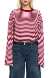 Lioness Bloom Stripe Top In Brown