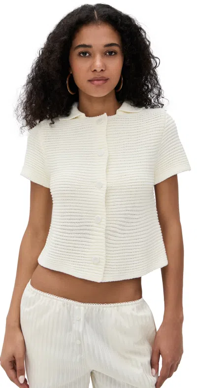 Lioness Boho Tee Cream In White