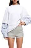 Lioness Bottega Layered Look Oversize T-shirt