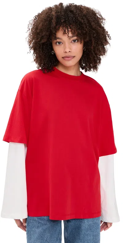 Lioness Bottega Shirt Crimson In Red