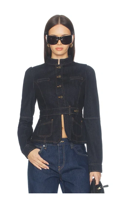 Lioness Brooklyn Denim Jacket In Blue
