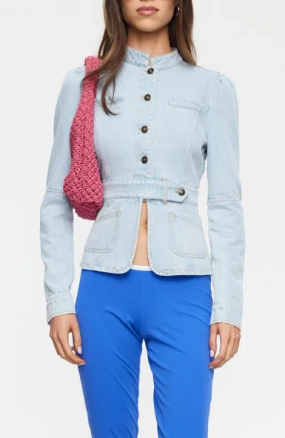 Lioness Brooklyn Denim Jacket In Blue