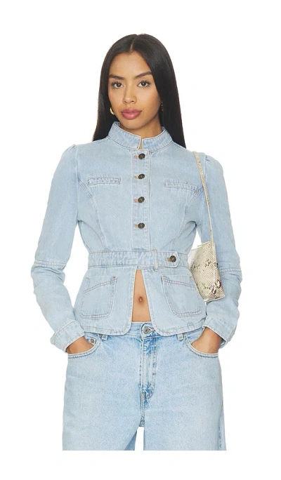 Lioness Brooklyn Denim Jacket In Blue