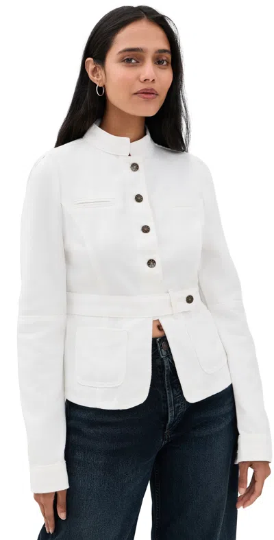 Lioness Brooklyn Denim Jacket Porcelain In White