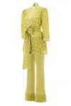 Lioness By Tf Women's Doxa Green Two Piece  Kimono Jacket & Trousers In Green