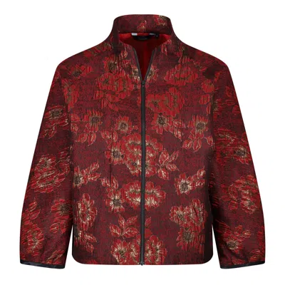 Lioness By Tf Women's Gold / Red Red  Bloom Jacket In Brown