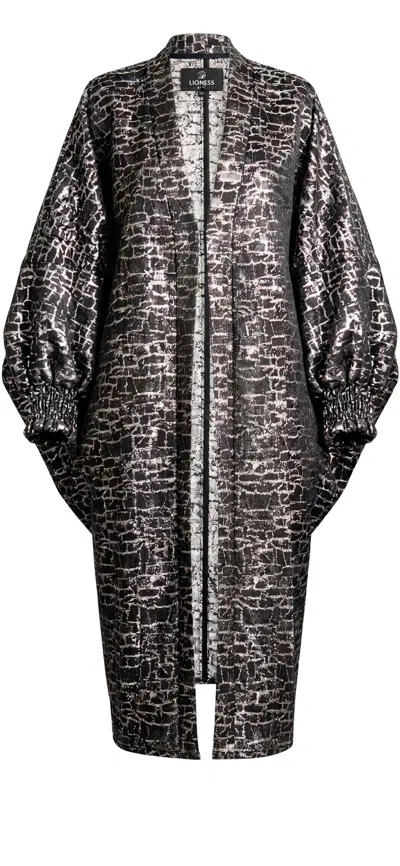 Lioness By Tf Women's Neutrals Puzzle Posh Kimono In Black