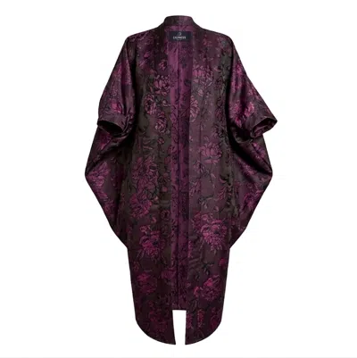 Lioness By Tf Women's Purple Lavender Bloom Kimono Jacket