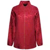 Lioness By Tf Women's Red Ruby Luxe Jacquard Jacket In Red