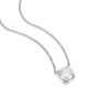 Lioness By Tf Women's Solara Moissanite Necklace Solid Sterling Silver, Rhodium-plated In Silver