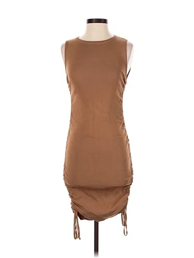 Pre-owned Lioness Casual Dress In Brown
