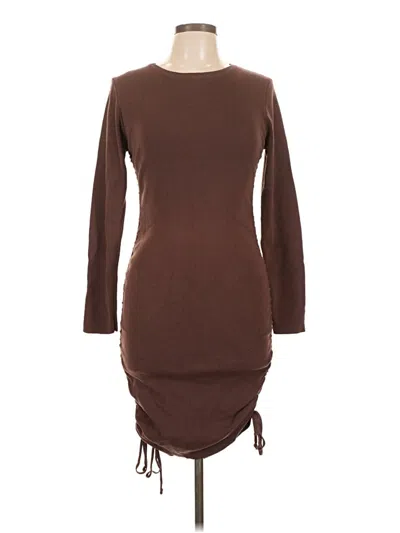 Pre-owned Lioness Casual Dress In Brown