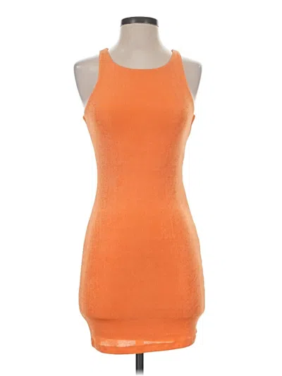 Pre-owned Lioness Casual Dress In Orange