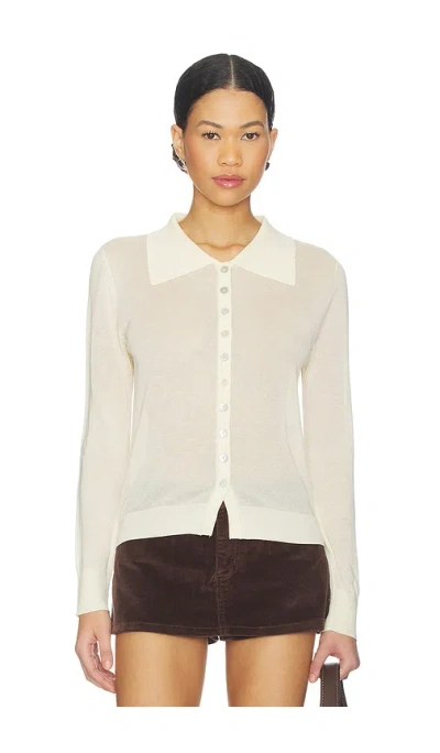 Lioness Chalet Long Sleeve Top In White