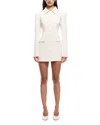 Lioness Cheri Long Sleeve Minidress In Cream