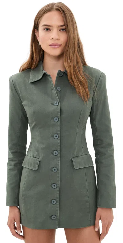 Lioness Cheri Mini Dress Moss In Green