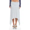 Lioness Cherie Asymmetric Midi Skirt In Smoke