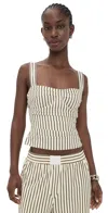 Lioness Cobain Corset Cream Stripe In Neutral