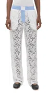 Lioness Cobain Lace Pants Porcelain In White