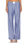 Lioness Boxer Waistband Wide Leg Poplin Pants