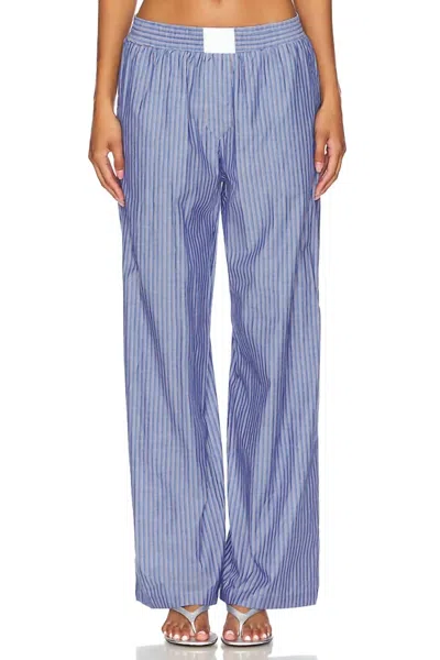 LIONESS COBAIN PANT IN NAVY STRIPE