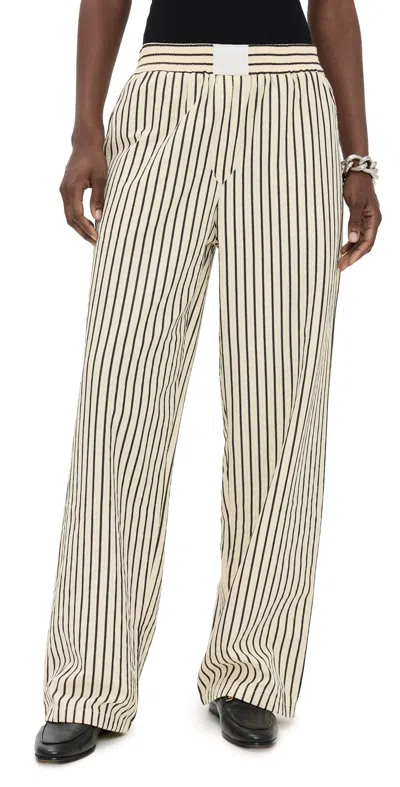 LIONESS COBAIN PANTS CREAM STRIPE