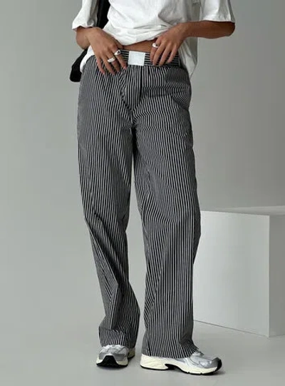 Lioness Cobain Pants In Onyx Stripe
