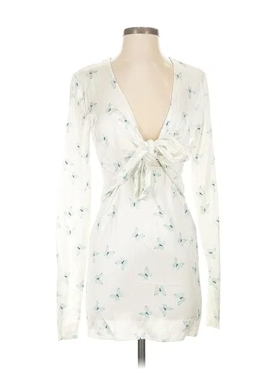 Pre-owned Lioness Cocktail Dress In White