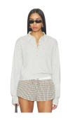 Lioness Coco Polo Pullover Dove In Gray