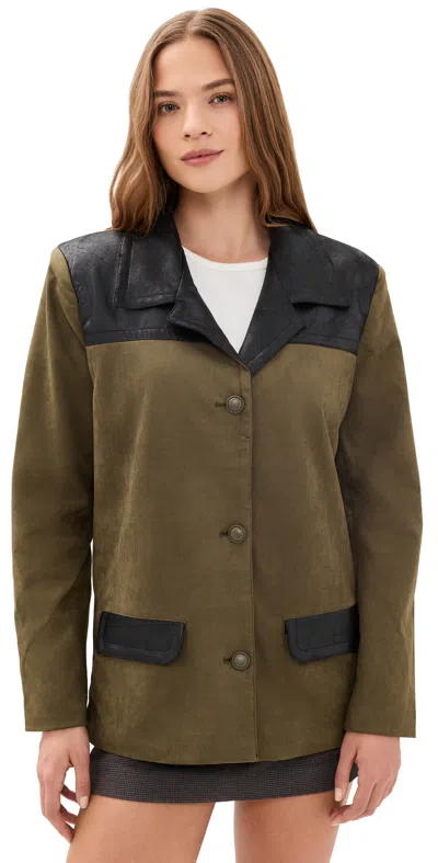 Lioness Constance Blazer Sepia In Green