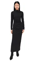 Lioness Contour Maxi Dress Onyx In Black