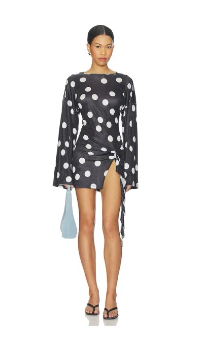 Lioness Cosmic Mini Dress In Black