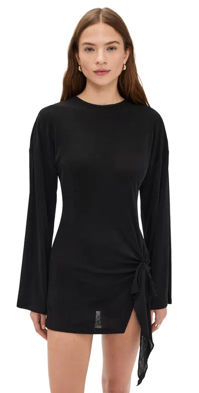 Lioness Cosmic Mini Dress Obsidian In Black