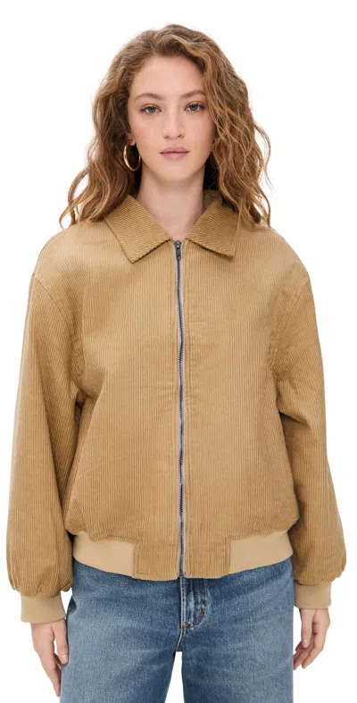 Lioness Cou Cou Bomber Jacket Latte In Brown