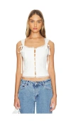 Shop Lioness Crystal Cami In White
