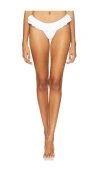 Lioness Daydream Eyelet Ruffle Bikini Bottoms In Porcelain