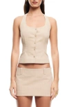 Lioness Daydream Halter Top Deep Wheat In Neutral