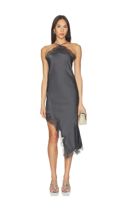 Lioness Desiree Midi Dress In Black